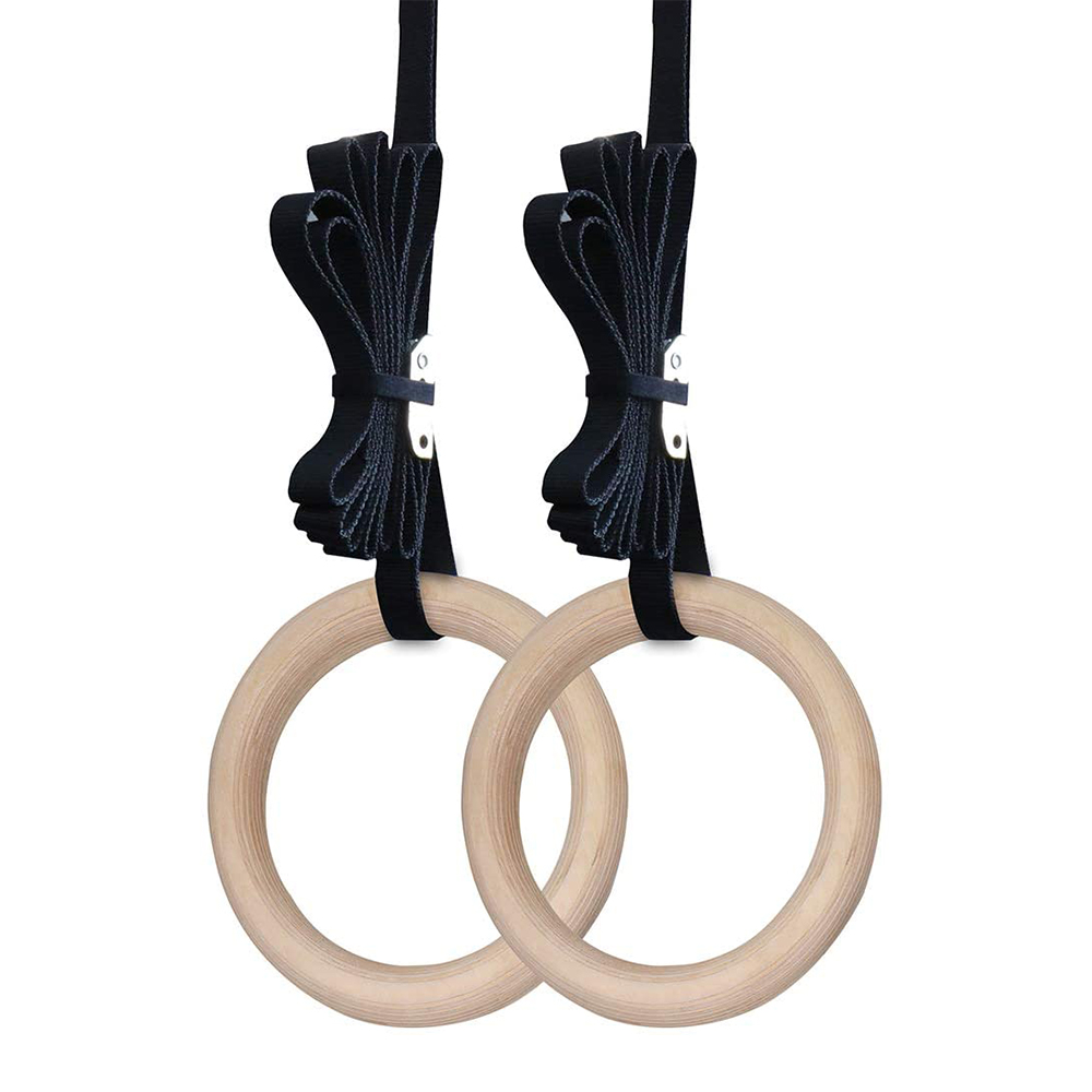 Gymnastic Ring Wood - 28/32MM 피트니스 나무 체조 반지 피트니스