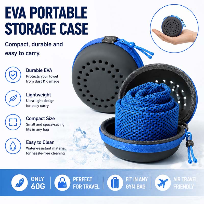 즉시 냉각되는 EVA 케이스가 있는 퀵 드라이 스포츠  - Crossfit Yoga 리뷰 및 가격
