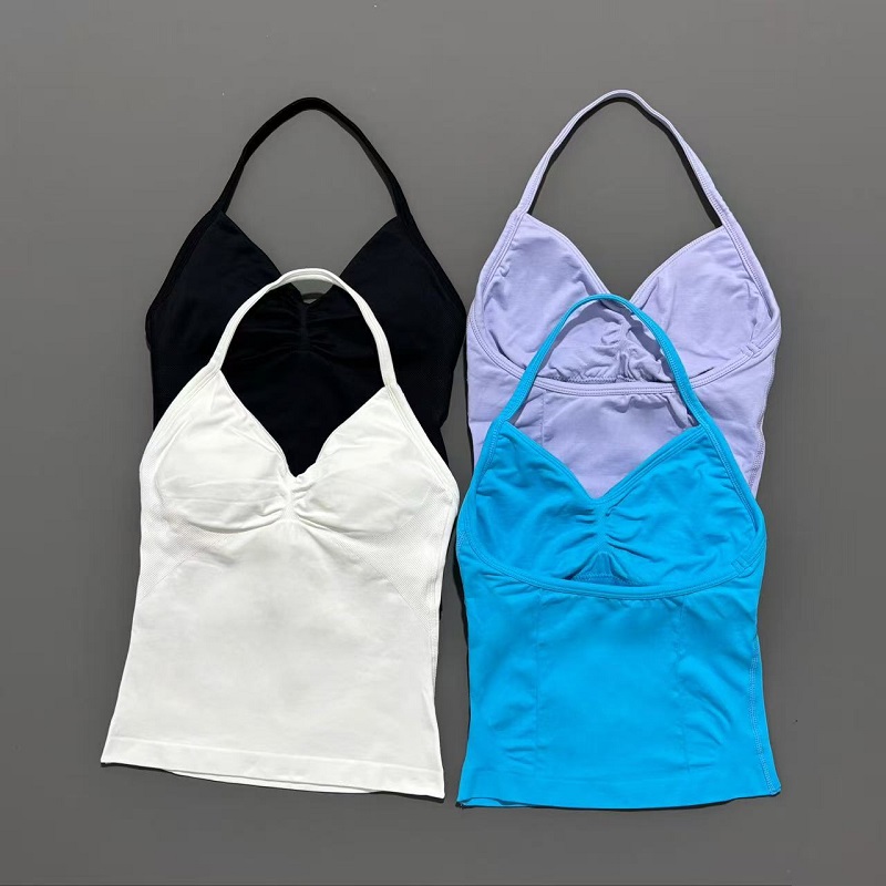 여성용 짐 스포츠 탑 심리스 요가 탱크 탈부착 가능한  - Crossfit Yoga 리뷰 및 가격
