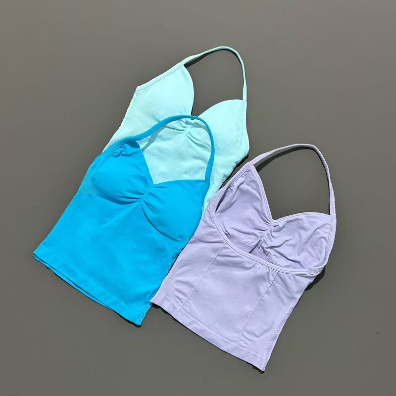 여성용 짐 스포츠 탑 심리스 요가 탱크 탈부착 가능한  - Crossfit Yoga 리뷰 및 가격